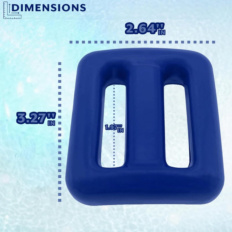 Poolzilla Vinyl Diving Weight for Scuba Diving, Durable Lead Weight with Slits for Placement Along Belt, Comes in 1.1LB(0.5KG) or 2.2LB(1KG) Sizes - Image 2